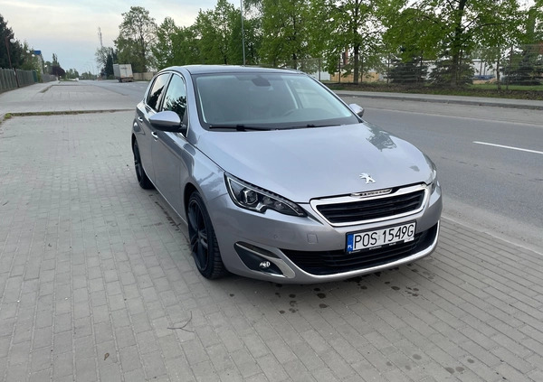 Peugeot 308 cena 45500 przebieg: 88900, rok produkcji 2014 z Kalisz małe 46